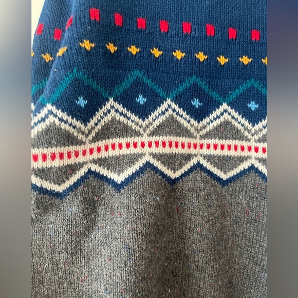 HANNA ANDERSSON fair isle Nordic colorful Sweater unisex boys skiing size 4 - Picture 2 of 5